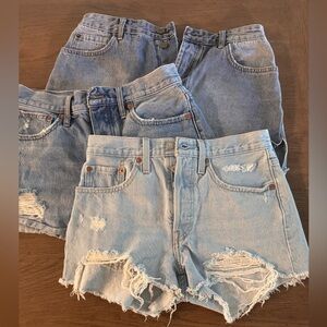 Women’s sz 26 and 30 jean shorts.